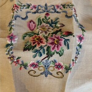 Floral Needlepoint Tapestry